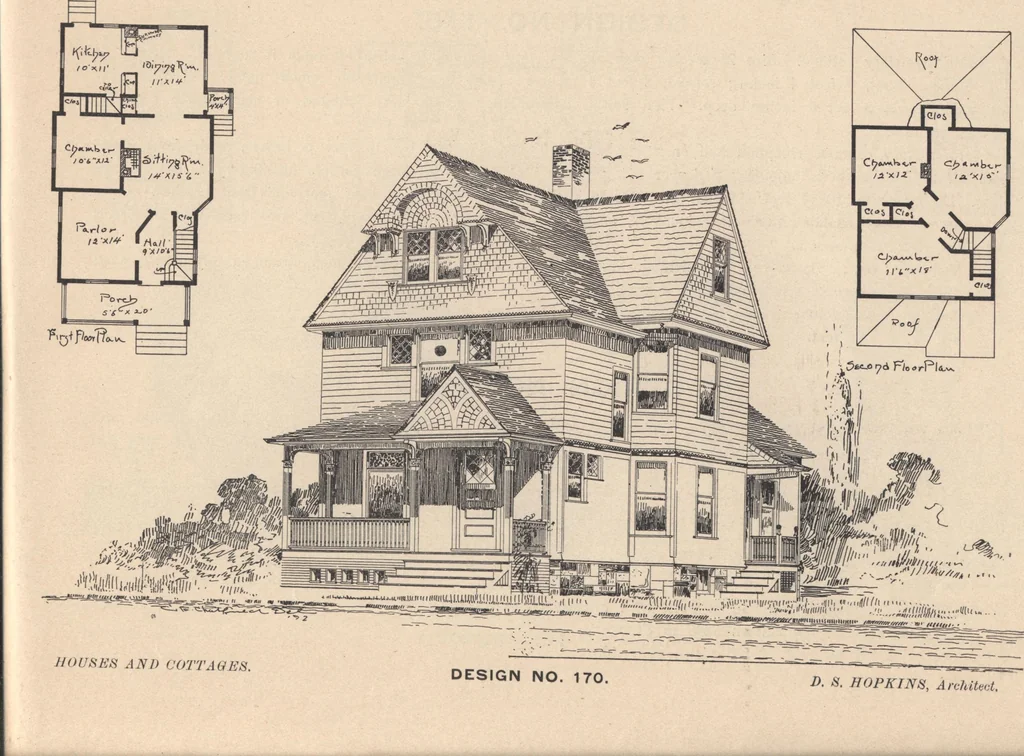 An illustration from Houses and cottages, book no. 6, 1893, leaf 79