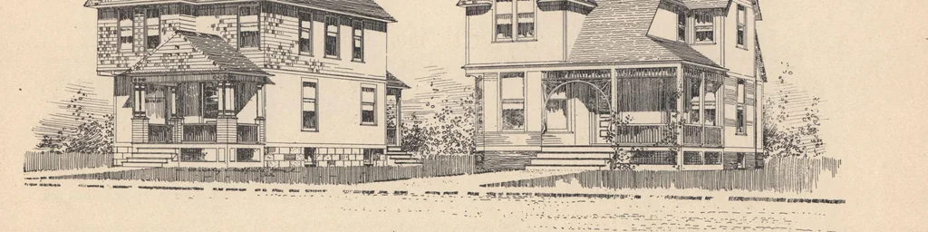 An illustration from Houses and cottages, book no. 6, 1893, leaf 81