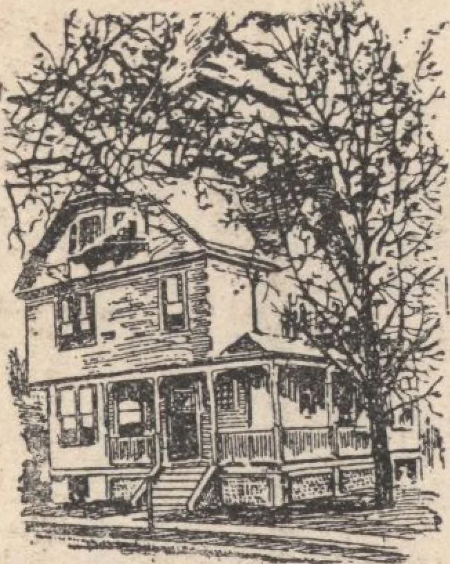 An illustration from Houses and cottages, book no. 6, 1893, leaf 84