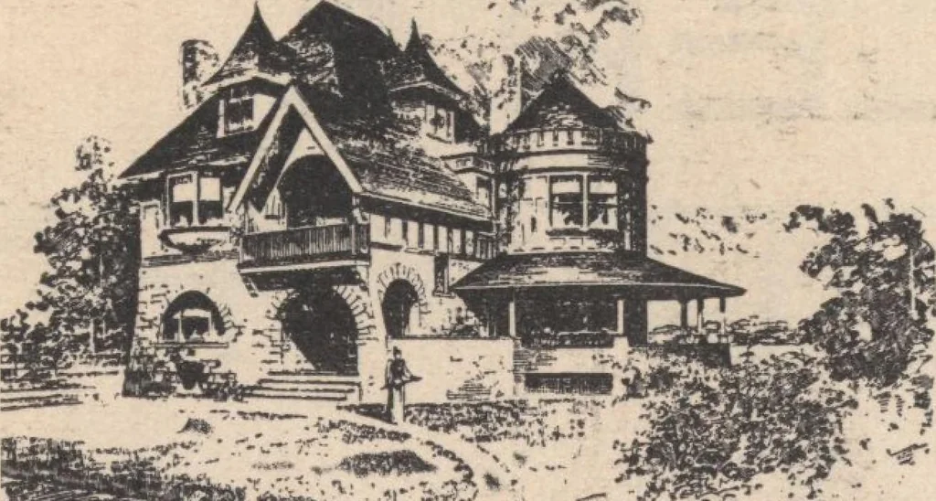 An illustration from Houses and cottages, book no. 6, 1893, leaf 90