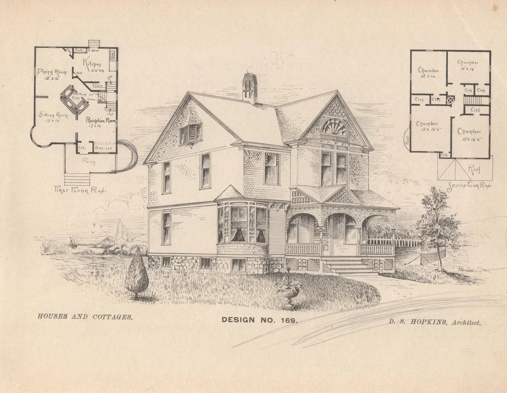 An illustration from Houses and cottages, book no. 7, 1893, leaf 110