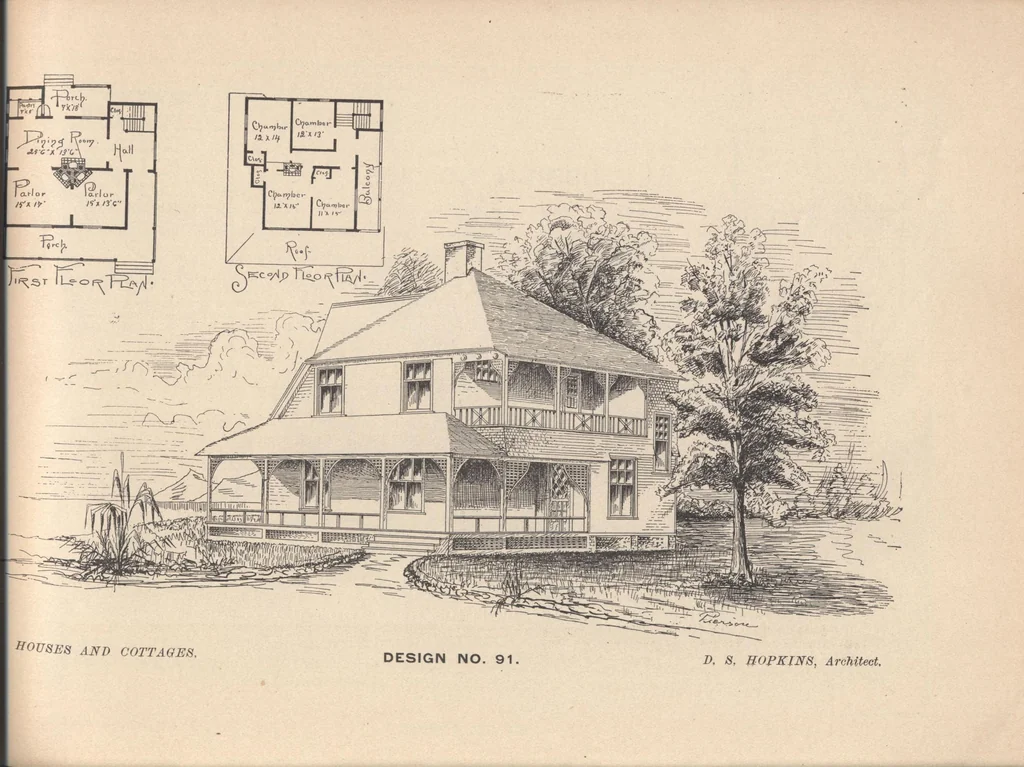 An illustration from Houses and cottages, book no. 7, 1893, leaf 20