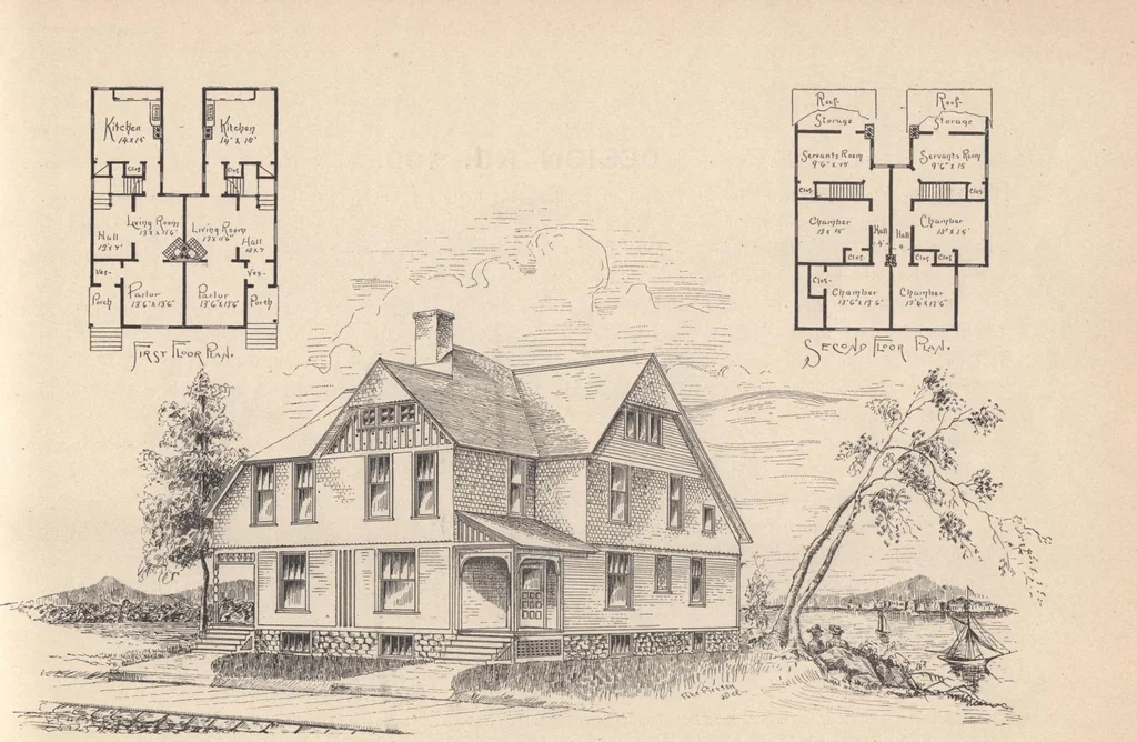 An illustration from Houses and cottages, book no. 7, 1893, leaf 28