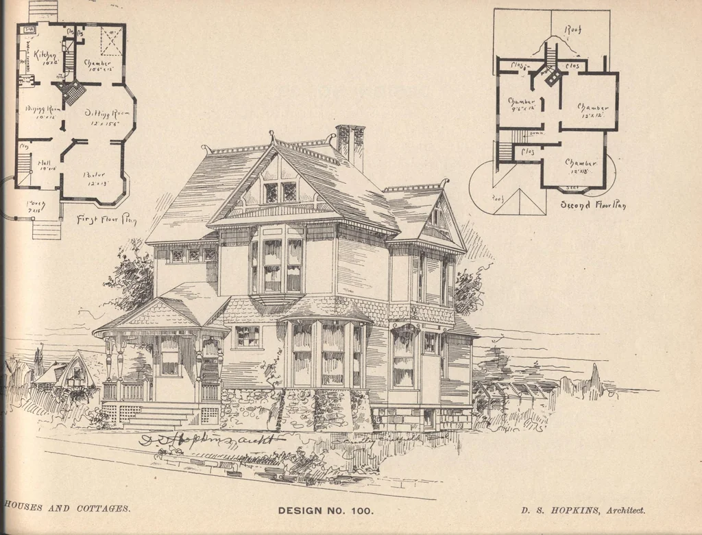 An illustration from Houses and cottages, book no. 7, 1893, leaf 30