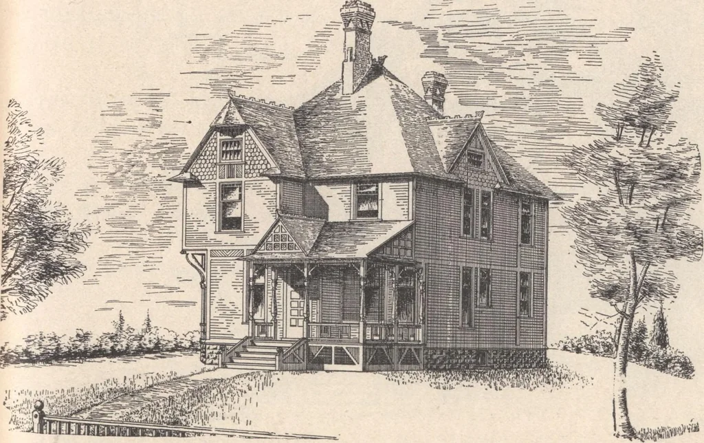 An illustration from Houses and cottages, book no. 7, 1893, leaf 60