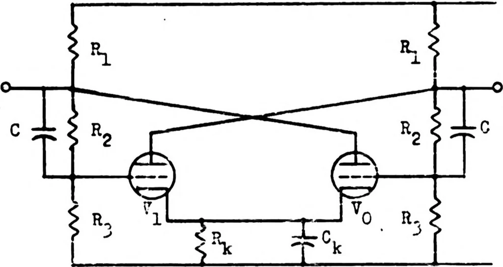 An illustration from THE TRANSLATION OF ARITHMETIC OPERATIONS INTO SWITCHING OPERATIONS IN DIGITAL COMPUTER DESIGN, 1952, leaf 34