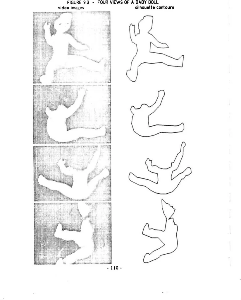 An illustration from Geometric Modeling for Computer Vision, 1974, leaf 118