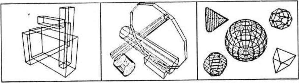 An illustration from Geometric Modeling for Computer Vision, 1974, leaf 42