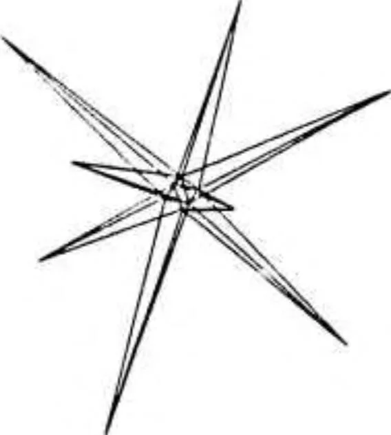 An illustration from Geometric Modeling for Computer Vision, 1974, leaf 89