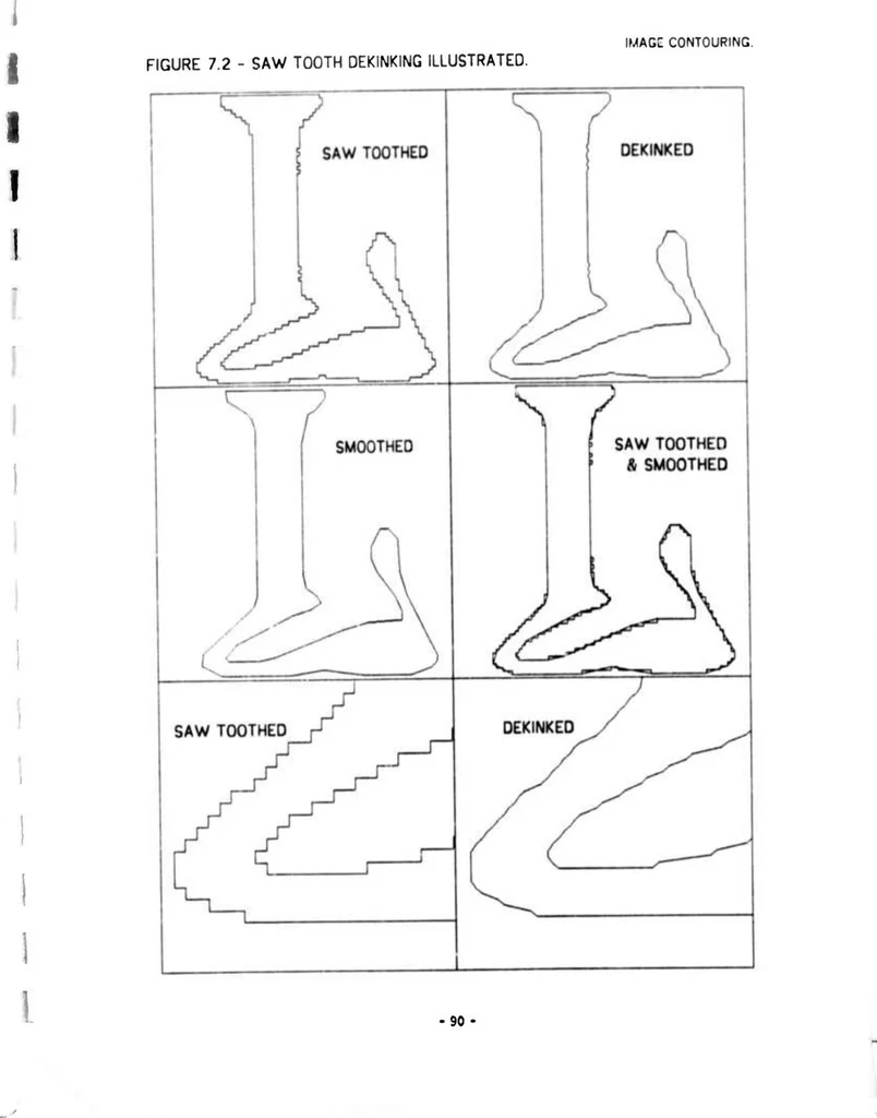 An illustration from Geometric Modeling for Computer Vision, 1974, leaf 98