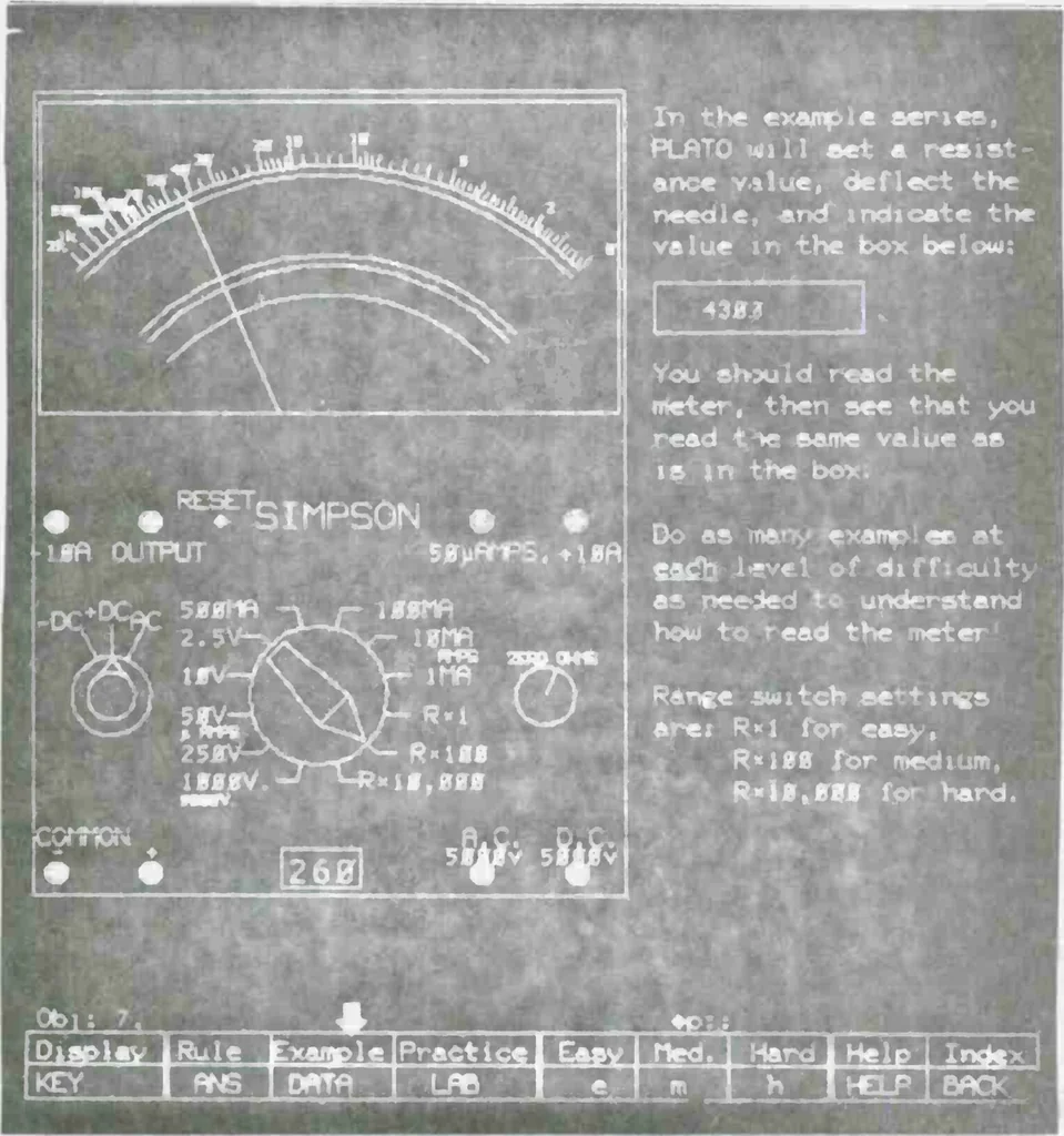 An illustration from Use of an Interactive General-Purpose Computer Terminal to Simulate Training Equipment Operation, 1975, leaf 19