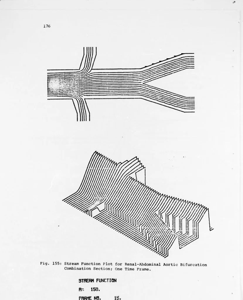 An illustration from An Application of Computer Graphics: Two Concurrent Investigations Within the Medical Field,, 1971, leaf 201