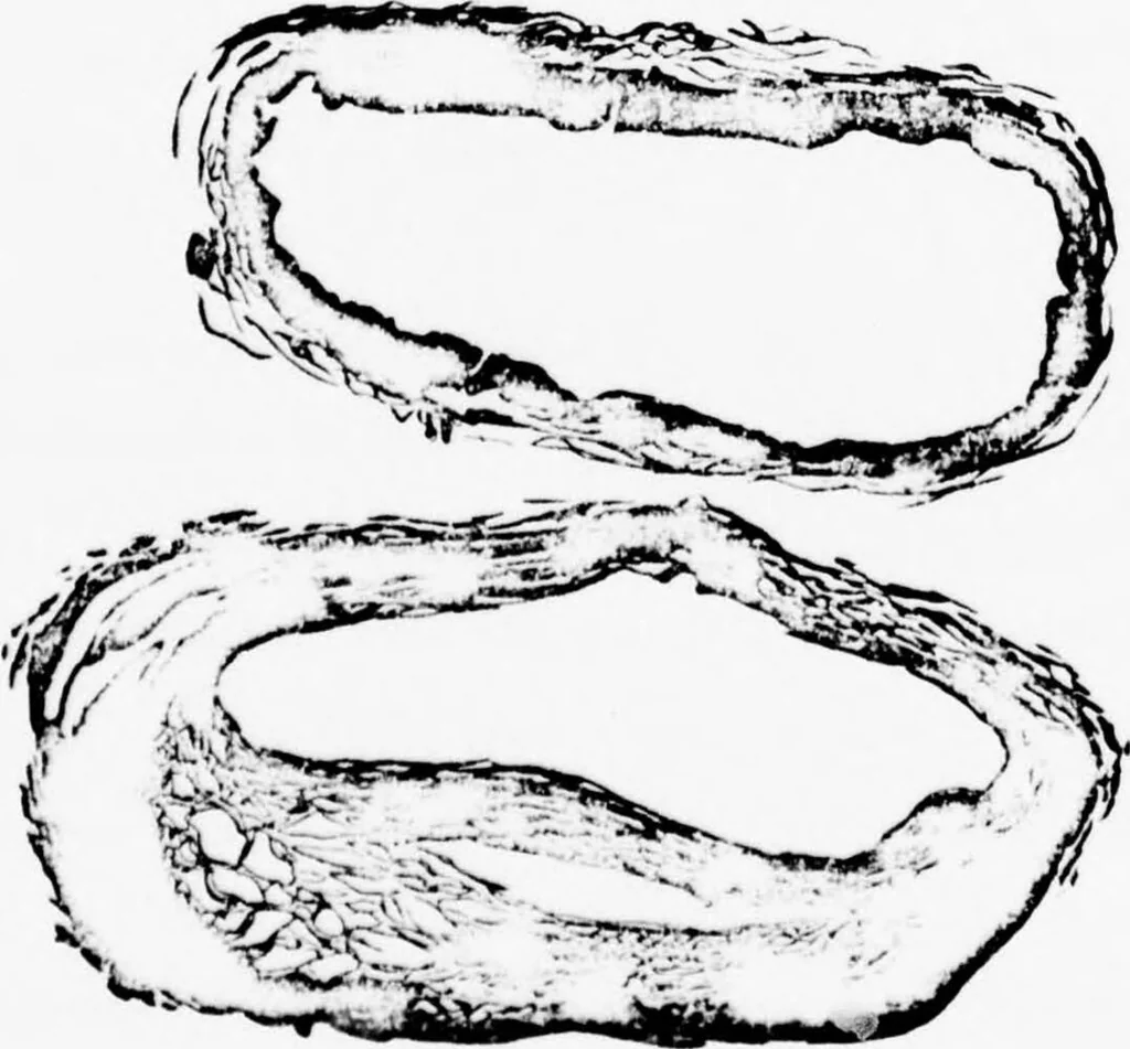 An illustration from An Application of Computer Graphics: Two Concurrent Investigations Within the Medical Field,, 1971, leaf 52