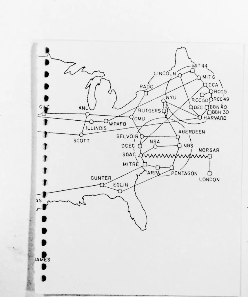 An illustration from The ARPANET/TENEX Primer and the MSG Message Handling Program, 1977, leaf 58