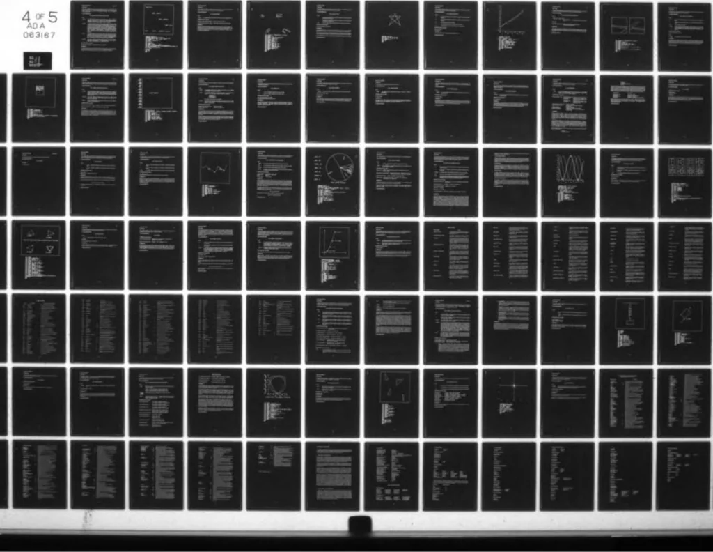An illustration from Graphics Compatibility System (GCS). Primer on Computer Graphics Programming. Programmers Reference Manual, 1978, leaf 295