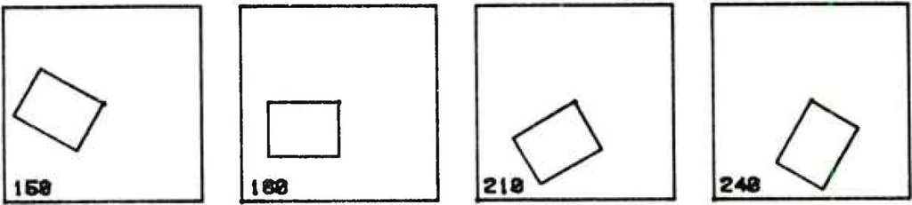 An illustration from Primer on Computer Graphics Programming. Revision, 1982, leaf 92