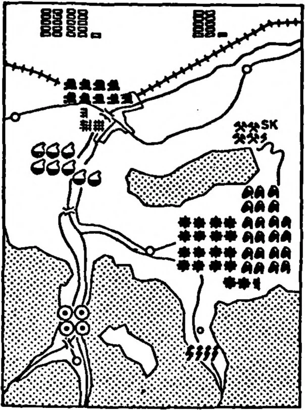 An illustration from Application of Coding Methods in Development of Symbology for a Computer-Generated Topographic Display for Army Aviators, 1982, leaf 52