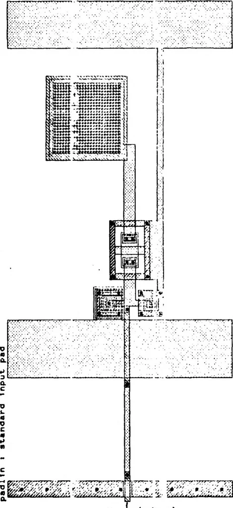 An illustration from Analysis of the Capability to Effectively Design Complementary Metal Oxide Semiconductor Integrated Circuits, 1984, leaf 132