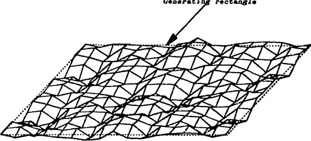 An illustration from The Fractal Geometry of Nature; Its Mathematical Basis and Application to Computer Graphics, 1986, leaf 92