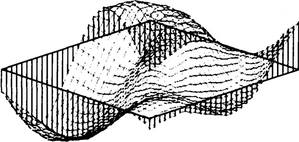 An illustration from Range Image Processing for Local Navigation of an Autonomous Land Vehicle, 1986, leaf 140