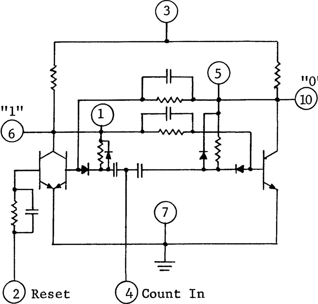 An illustration from Microelectronics in Space Research, 1965, leaf 100