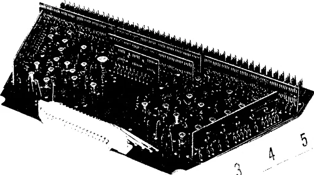 An illustration from Microelectronics in Space Research, 1965, leaf 103