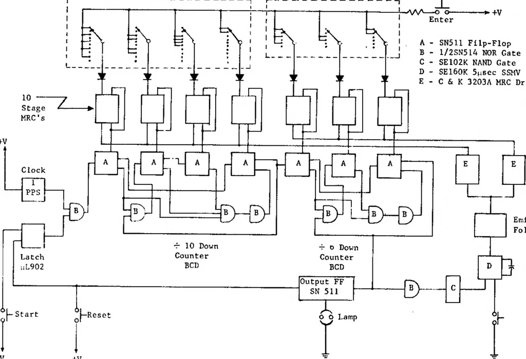 An illustration from Microelectronics in Space Research, 1965, leaf 111