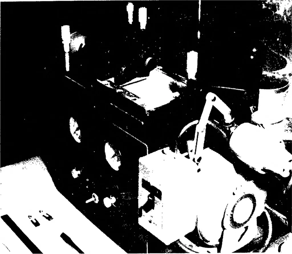 An illustration from Microelectronics in Space Research, 1965, leaf 55
