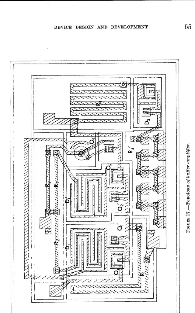 An illustration from Microelectronics in Space Research, 1965, leaf 70