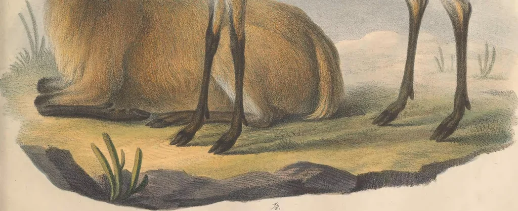 An illustration from Darstellung neuer oder wenig bekannter Säugethiere in Abbildungen und Beschreibungen : von fünf und sechzig Arten auf funfzig colorirten Steindrucktafeln nach den Originalen des Zoologischen Museums der Universität zu Berlin, 1827, leaf 40