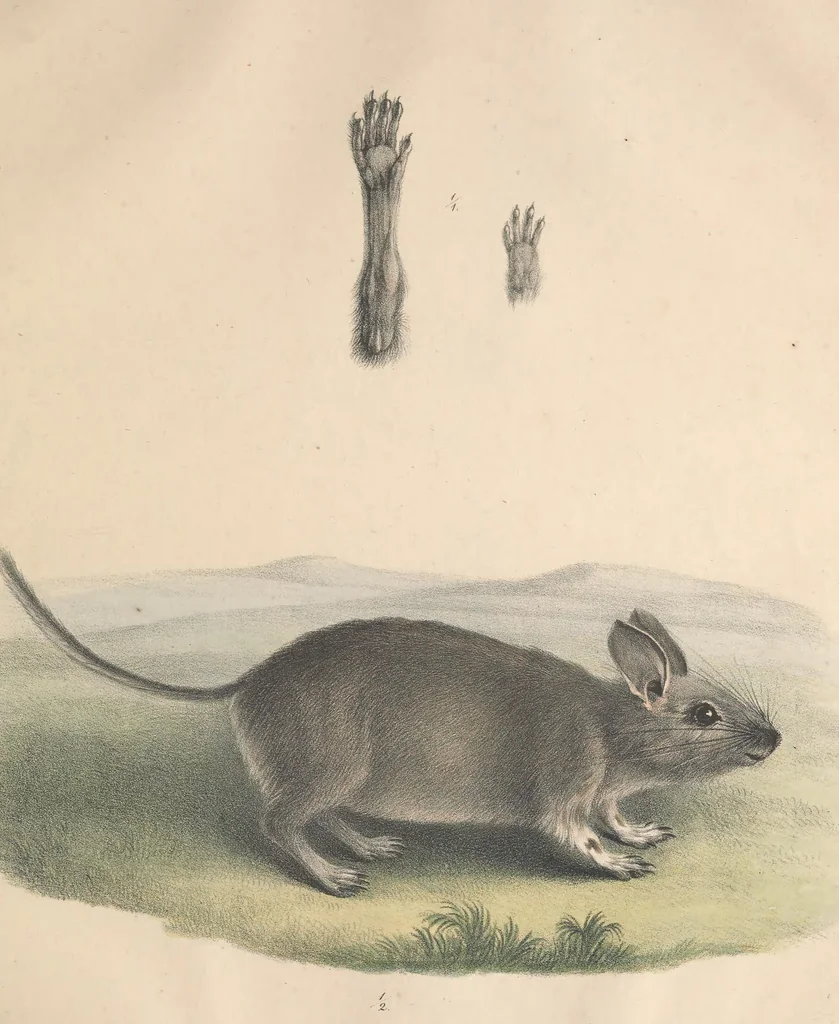 An illustration from Darstellung neuer oder wenig bekannter Säugethiere in Abbildungen und Beschreibungen : von fünf und sechzig Arten auf funfzig colorirten Steindrucktafeln nach den Originalen des Zoologischen Museums der Universität zu Berlin, 1827, leaf 62