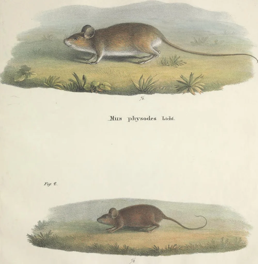An illustration from Darstellung neuer oder wenig bekannter Säugethiere in Abbildungen und Beschreibungen : von fünf und sechzig Arten auf funfzig colorirten Steindrucktafeln nach den Originalen des Zoologischen Museums der Universität zu Berlin, 1827, leaf 72