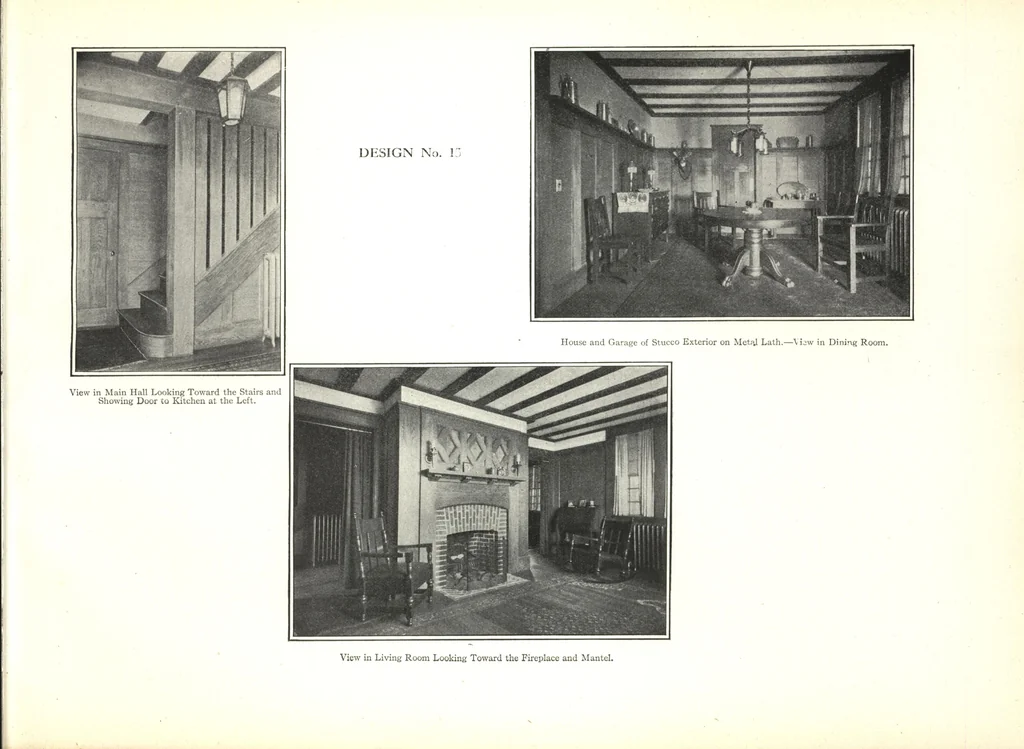 An illustration from Cement houses and private garages with constructive details, 1912, leaf 100