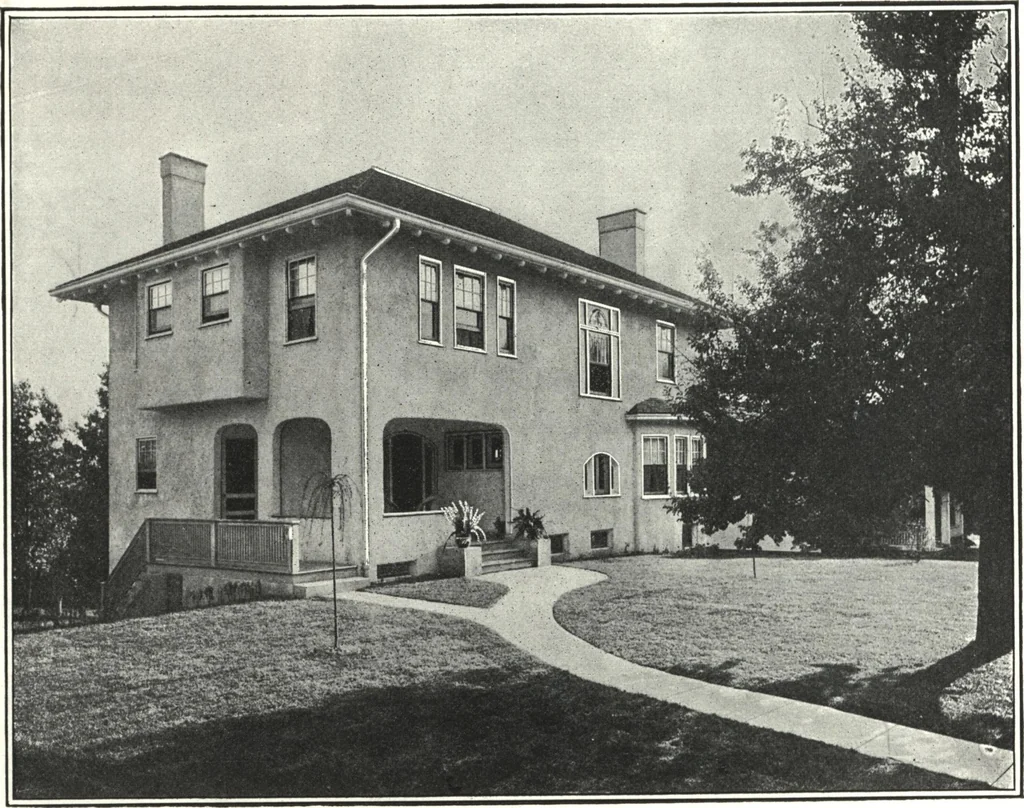 An illustration from Cement houses and private garages with constructive details, 1912, leaf 110