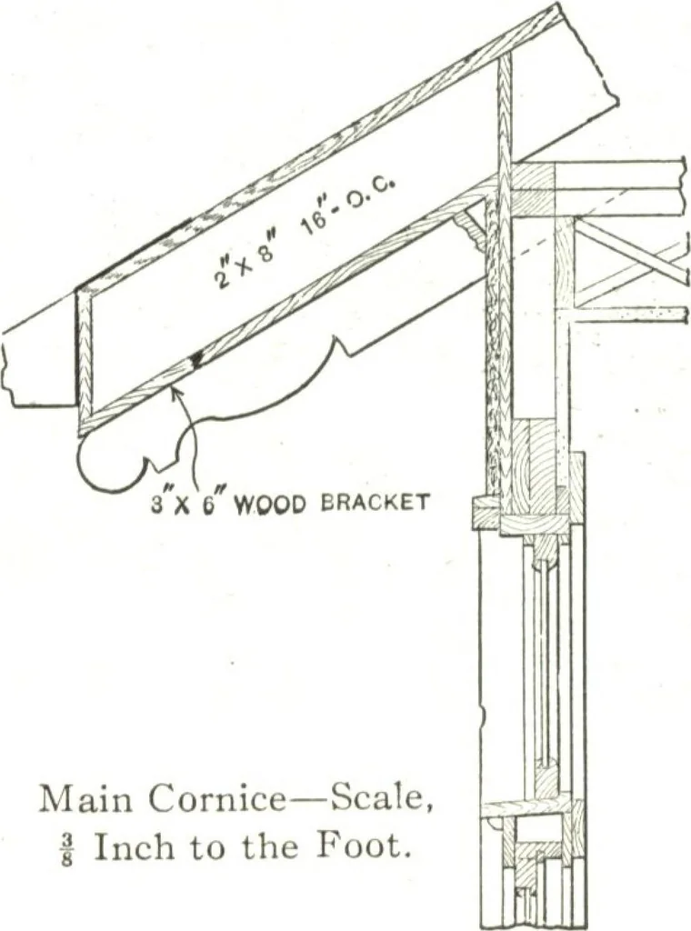 An illustration from Cement houses and private garages with constructive details, 1912, leaf 115
