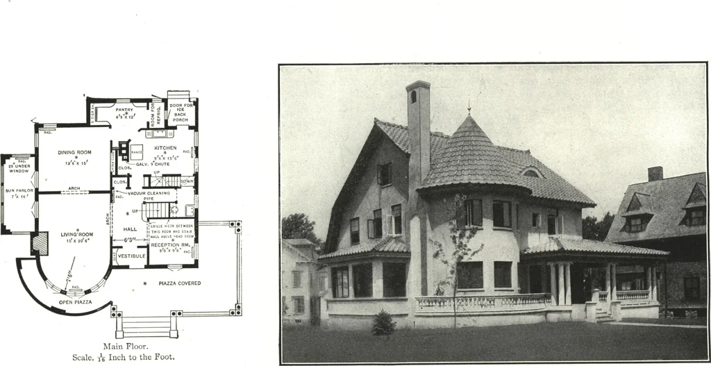 An illustration from Cement houses and private garages with constructive details, 1912, leaf 123