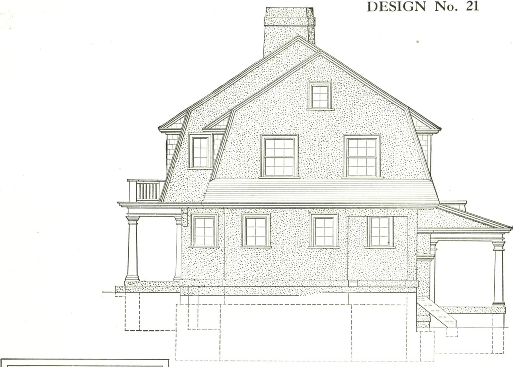 An illustration from Cement houses and private garages with constructive details, 1912, leaf 134