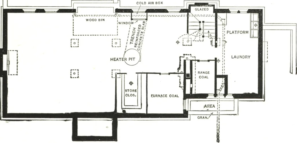 An illustration from Cement houses and private garages with constructive details, 1912, leaf 134