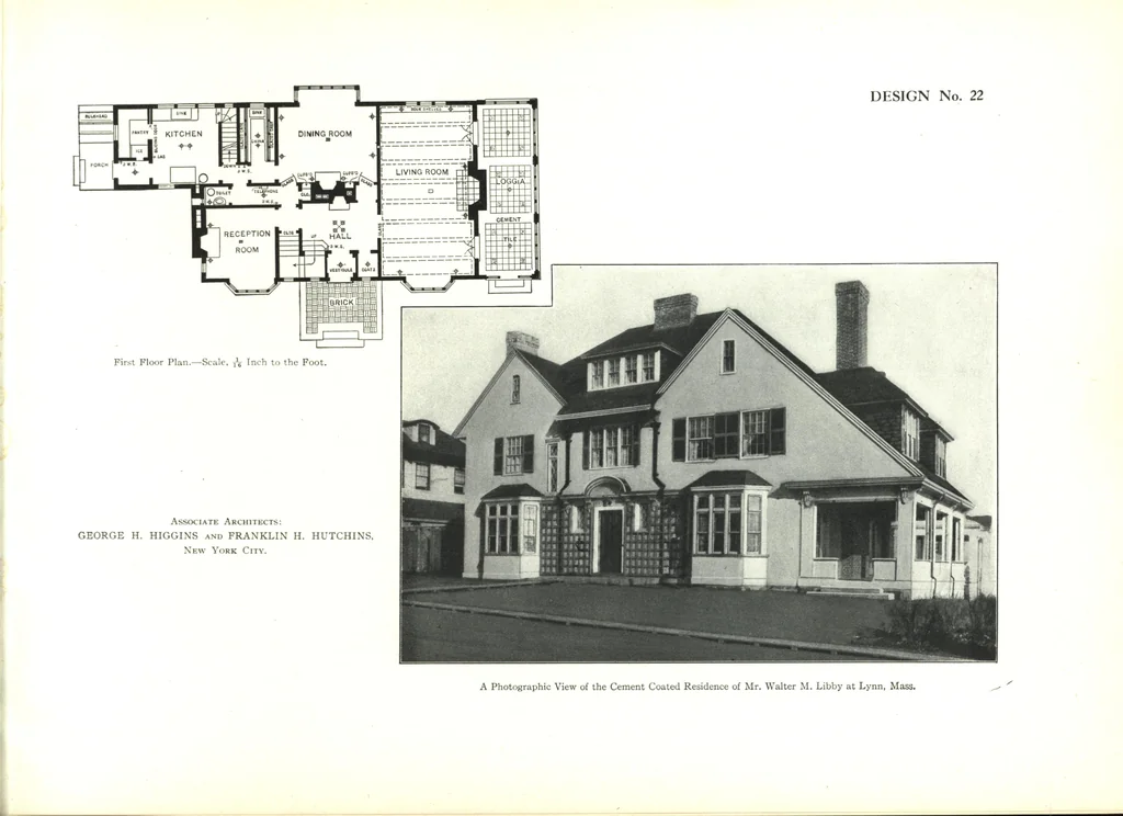 An illustration from Cement houses and private garages with constructive details, 1912, leaf 138