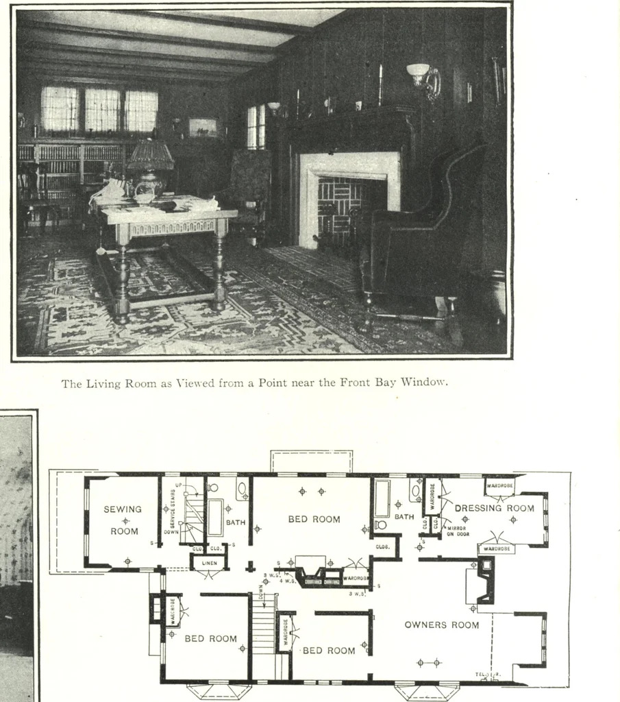 An illustration from Cement houses and private garages with constructive details, 1912, leaf 139