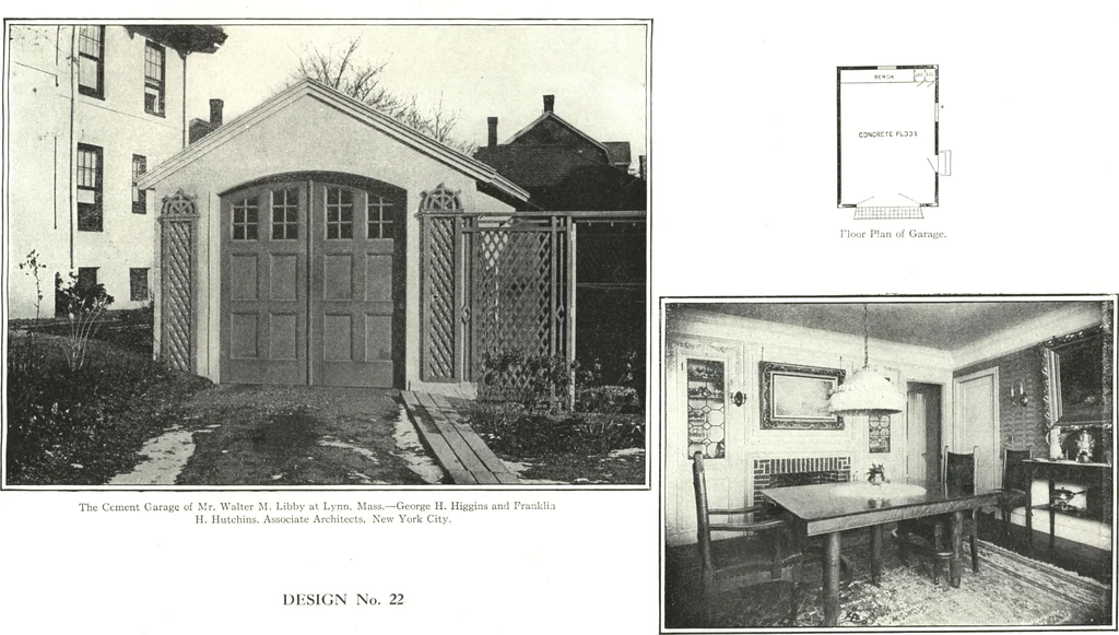 An illustration from Cement houses and private garages with constructive details, 1912, leaf 140