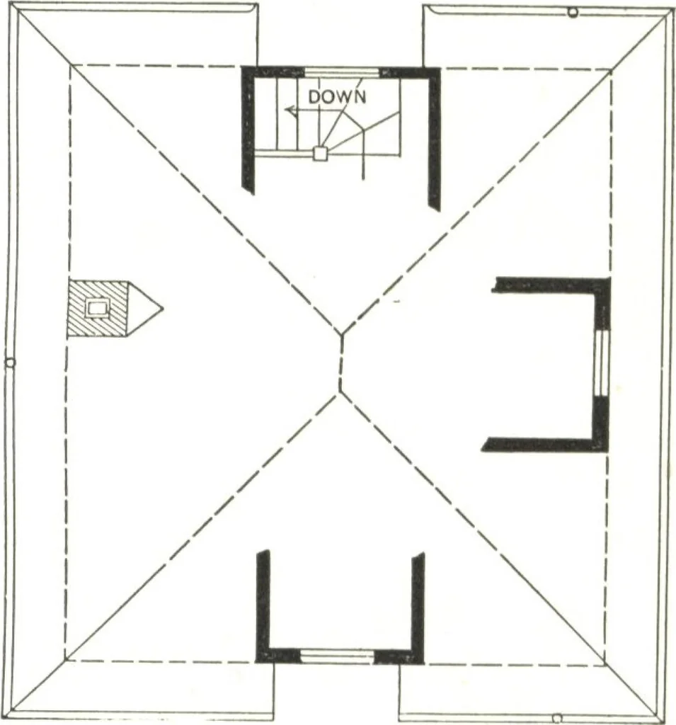 An illustration from Cement houses and private garages with constructive details, 1912, leaf 150