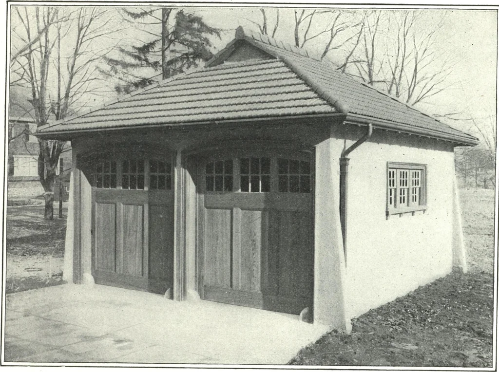 An illustration from Cement houses and private garages with constructive details, 1912, leaf 154