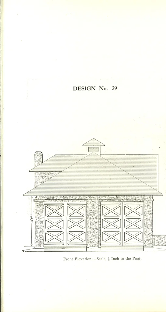 An illustration from Cement houses and private garages with constructive details, 1912, leaf 168