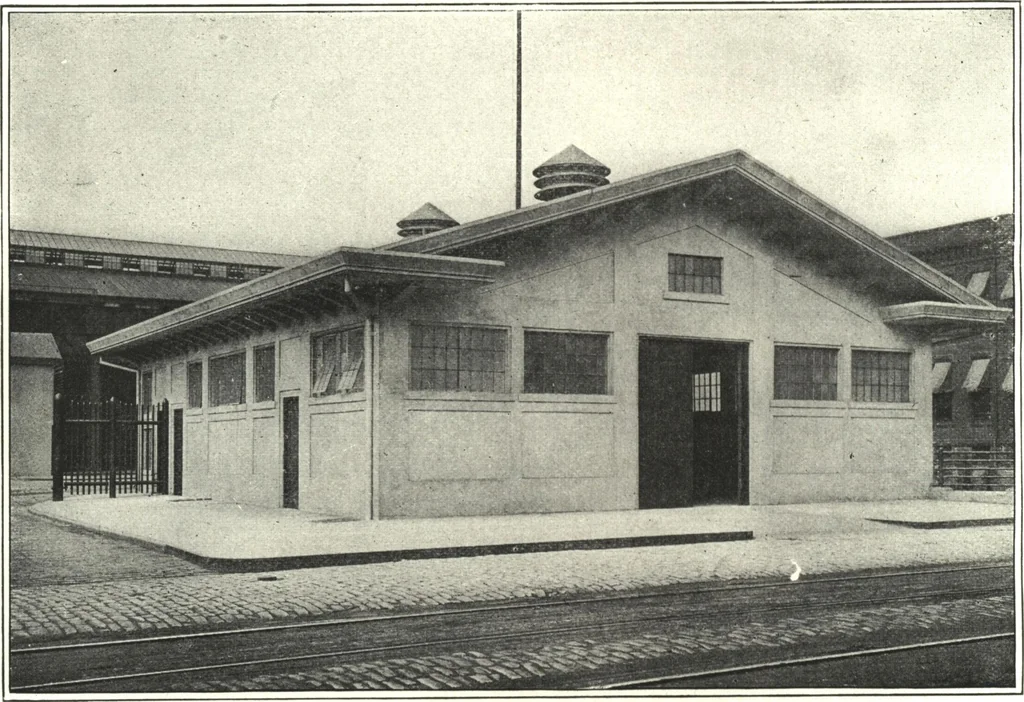 An illustration from Cement houses and private garages with constructive details, 1912, leaf 183