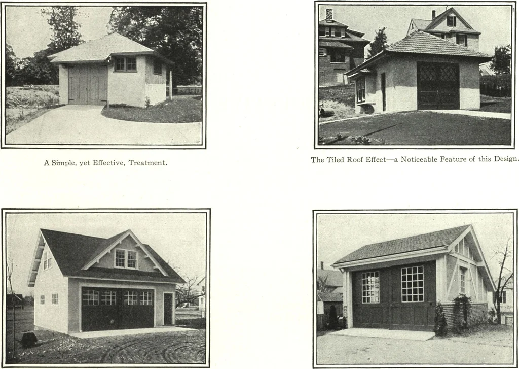 An illustration from Cement houses and private garages with constructive details, 1912, leaf 186