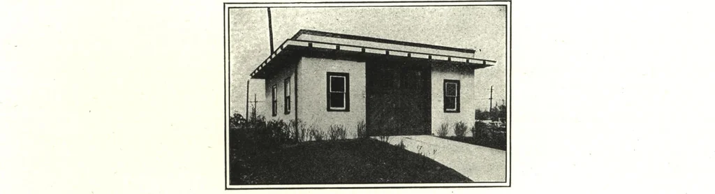An illustration from Cement houses and private garages with constructive details, 1912, leaf 188