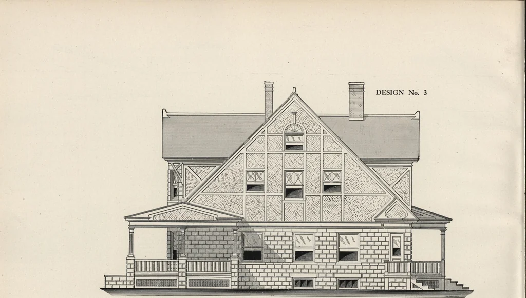 An illustration from Cement houses and private garages with constructive details, 1912, leaf 19
