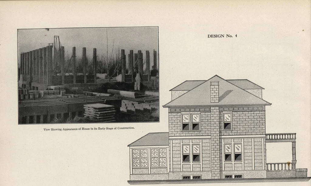An illustration from Cement houses and private garages with constructive details, 1912, leaf 27