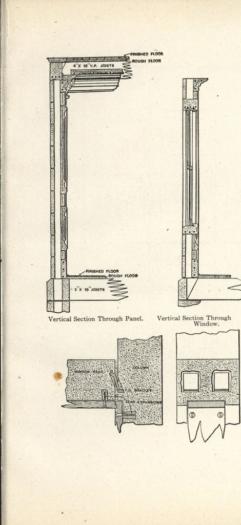 An illustration from Cement houses and private garages with constructive details, 1912, leaf 28